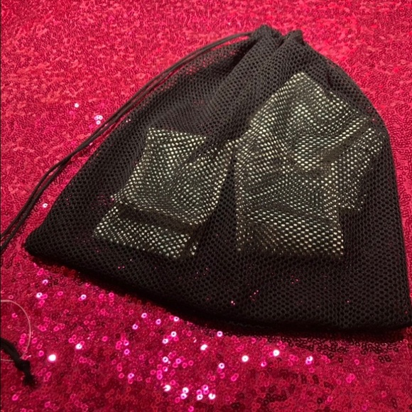 Mesh Fishnet Money Bag Wristlet Wallet See Through Purse Rave Dancewear goth emo - Picture 9 of 17